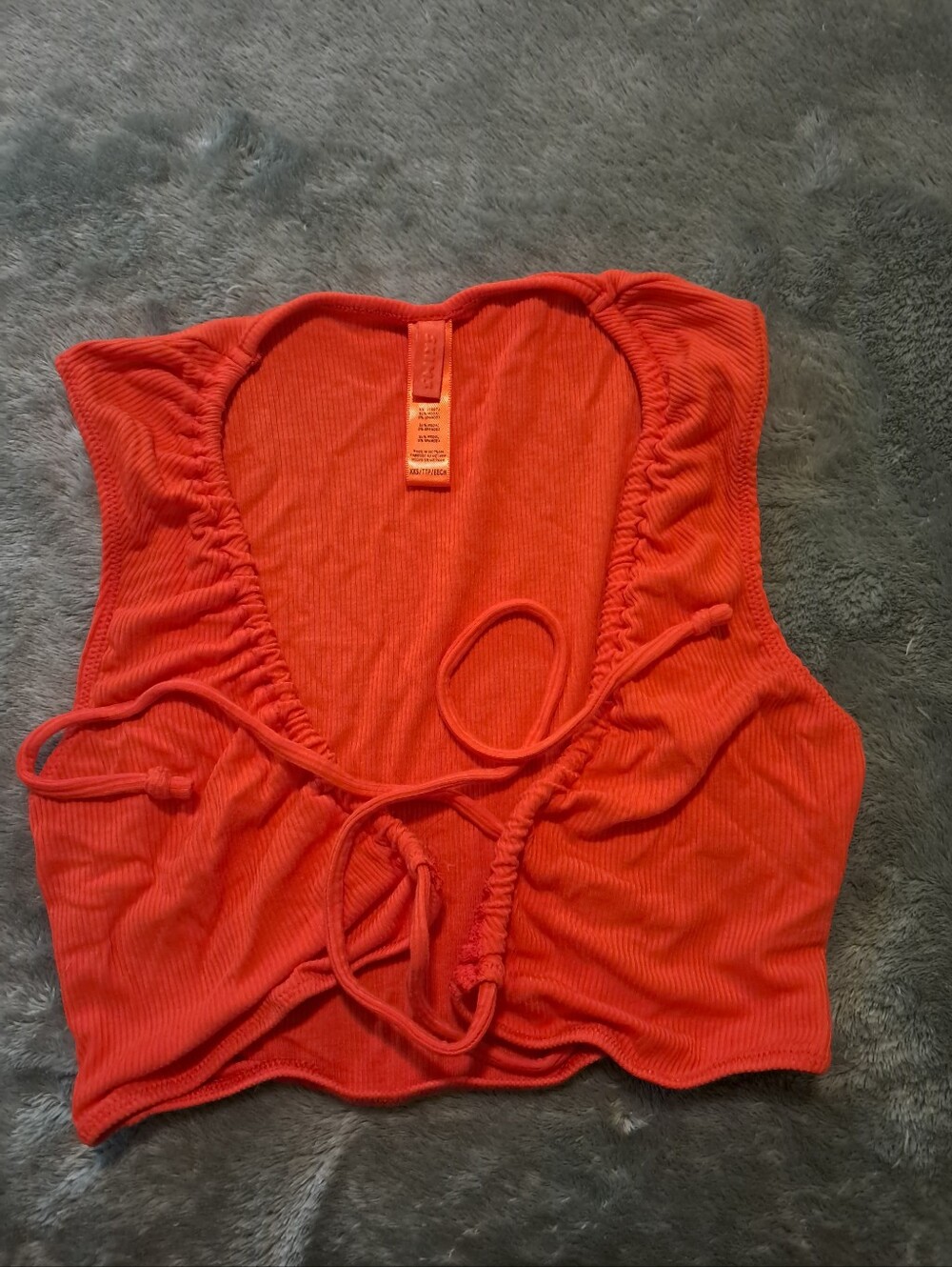 SKIMS Drawstring Cropped Tank